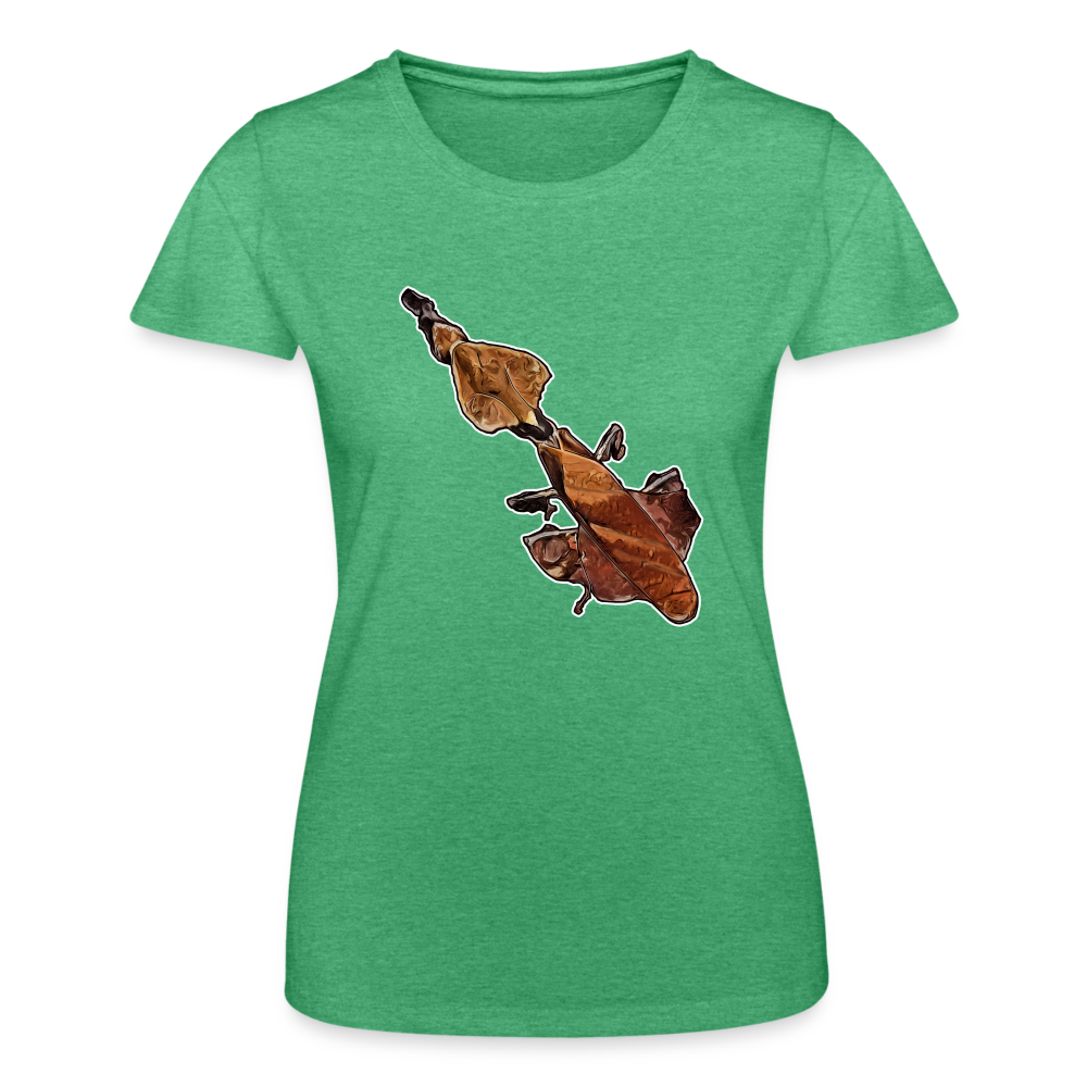 Frauen Fruit of the Loom T-Shirt Phyllocrania paradoxa female - Grün meliert