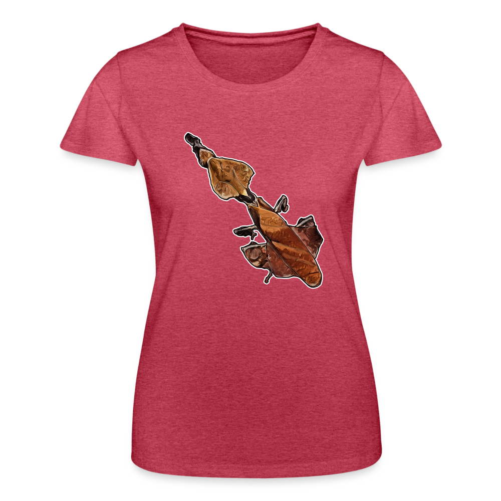 Frauen Fruit of the Loom T-Shirt Phyllocrania paradoxa female - Rot meliert