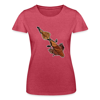 Frauen Fruit of the Loom T-Shirt Phyllocrania paradoxa female - Rot meliert