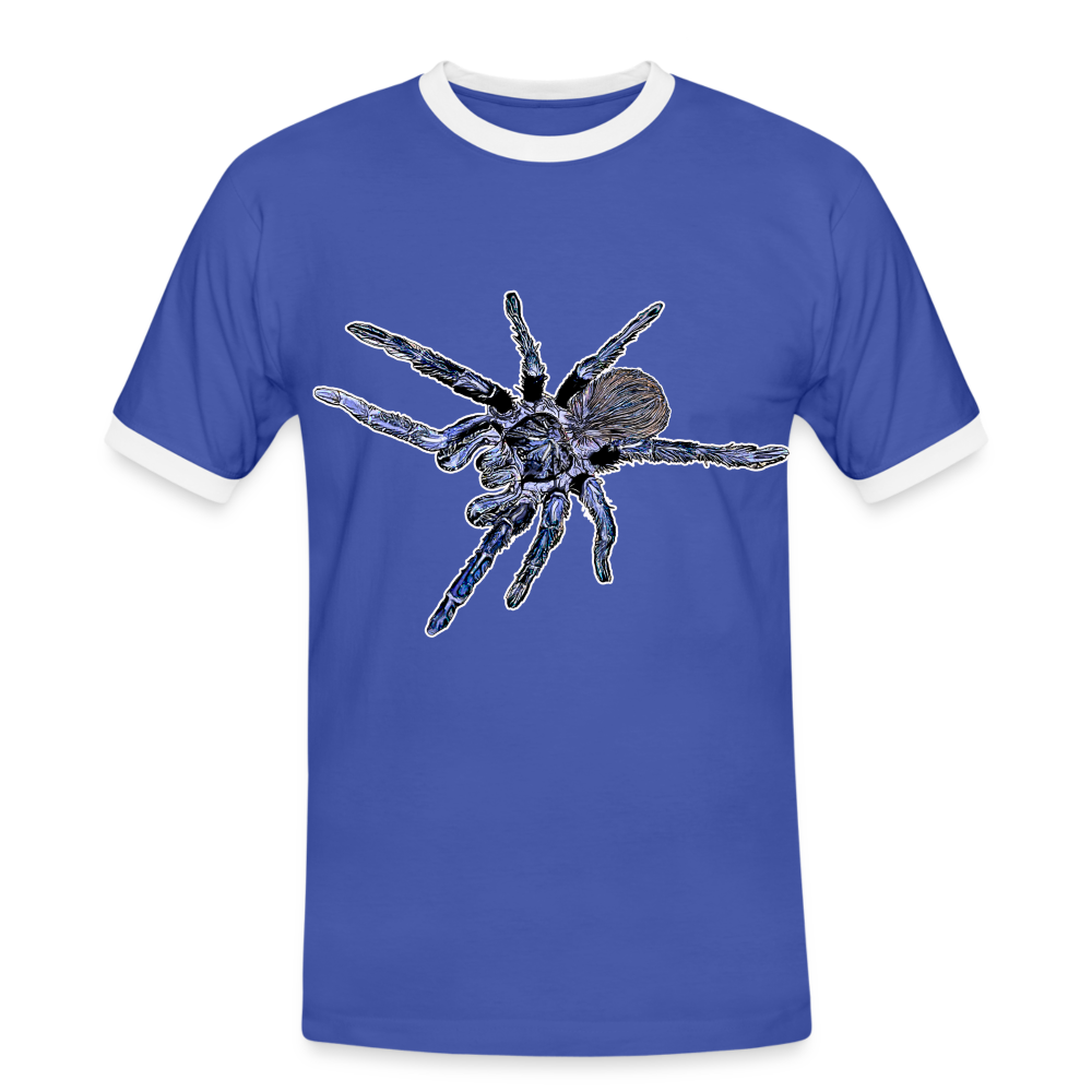 Männer Kontrast-T-Shirt Pterinopelma sazimai - Blau/Weiß