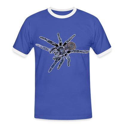Männer Kontrast-T-Shirt Pterinopelma sazimai - Blau/Weiß