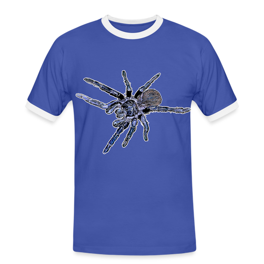 Männer Kontrast-T-Shirt Pterinopelma sazimai - Blau/Weiß