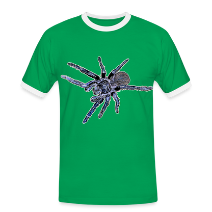 Männer Kontrast-T-Shirt Pterinopelma sazimai - Kelly Green/Weiß