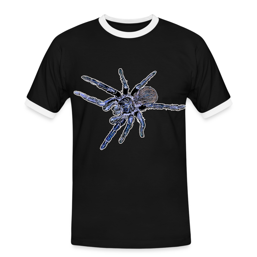 Männer Kontrast-T-Shirt Pterinopelma sazimai - Schwarz/Weiß