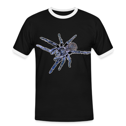 Männer Kontrast-T-Shirt Pterinopelma sazimai - Schwarz/Weiß