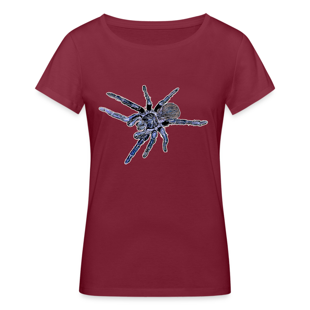 Frauen Stanley & Stella Bio-T-Shirt Pterinopelma sazimai - Burgunderrot