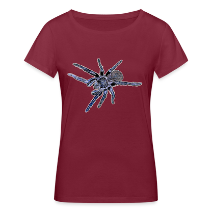 Frauen Stanley & Stella Bio-T-Shirt Pterinopelma sazimai - Burgunderrot