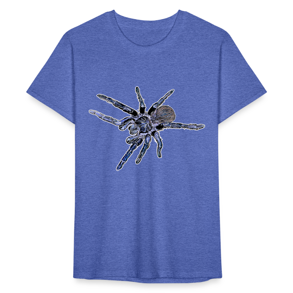Männer Fruit of the Loom T-Shirt Pterinopelma sazimai - Blau meliert