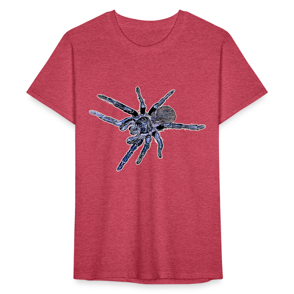 Männer Fruit of the Loom T-Shirt Pterinopelma sazimai - Rot meliert