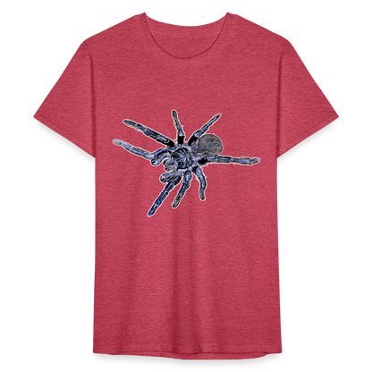 Männer Fruit of the Loom T-Shirt Pterinopelma sazimai - Rot meliert
