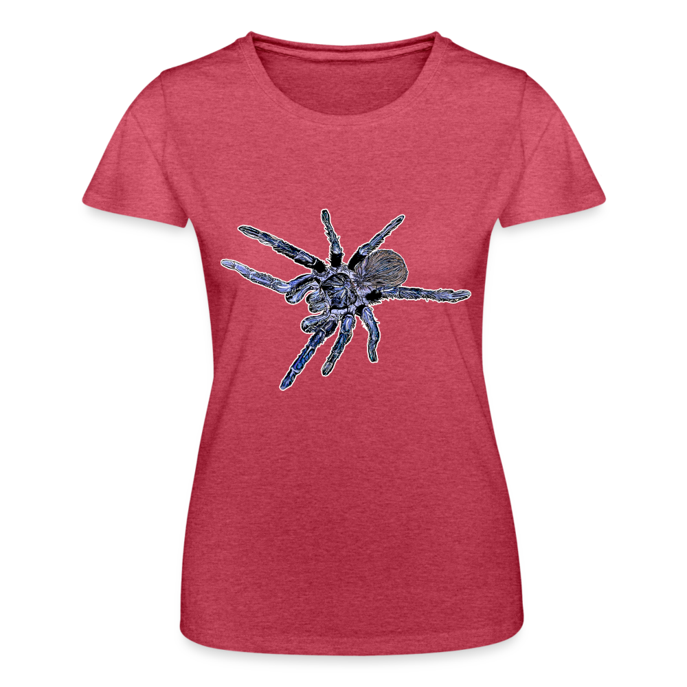 Frauen Fruit of the Loom T-Shirt Pterinopelma sazimai - Rot meliert