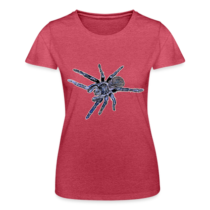Frauen Fruit of the Loom T-Shirt Pterinopelma sazimai - Rot meliert