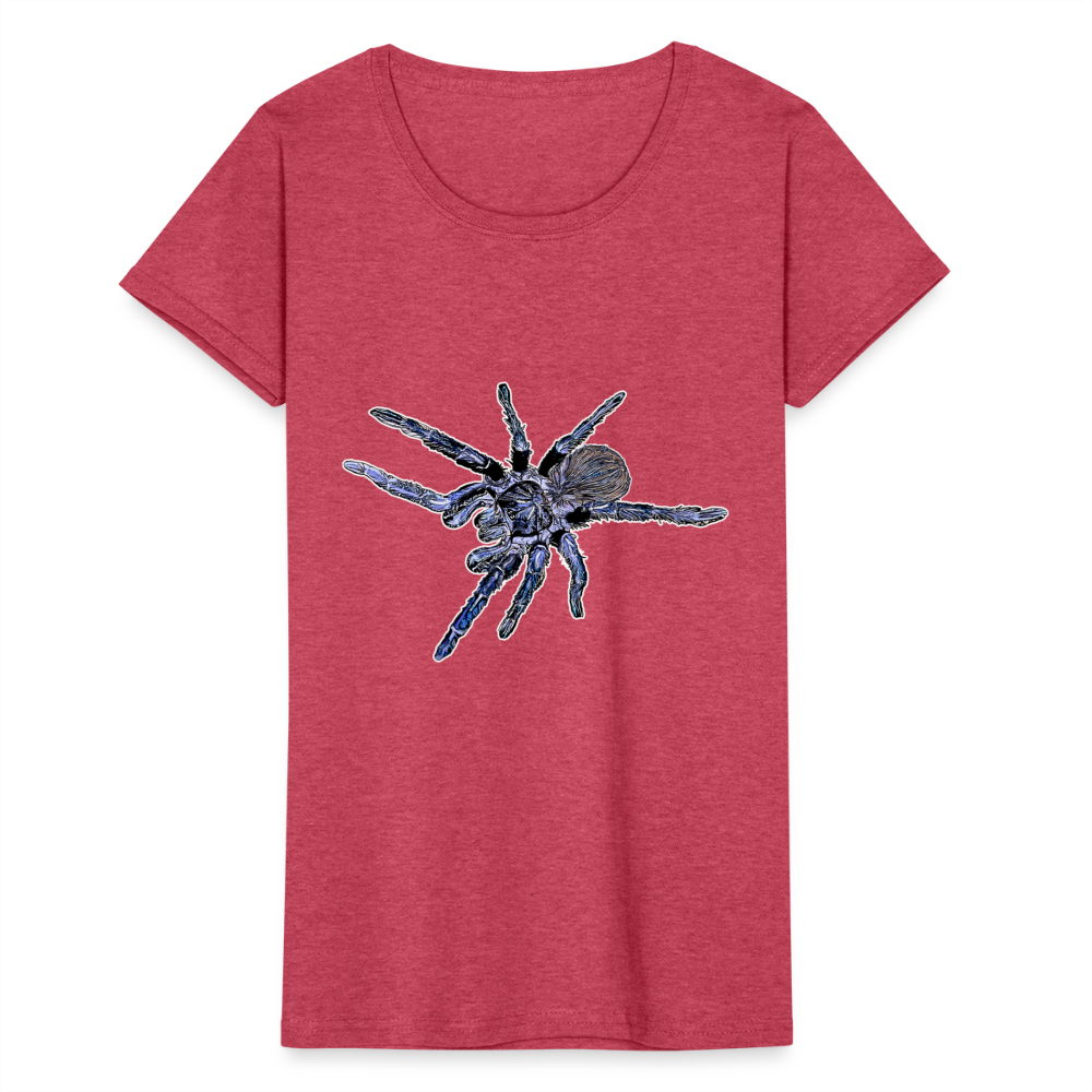 Frauen Fruit of the Loom T-Shirt Pterinopelma sazimai - Rot meliert