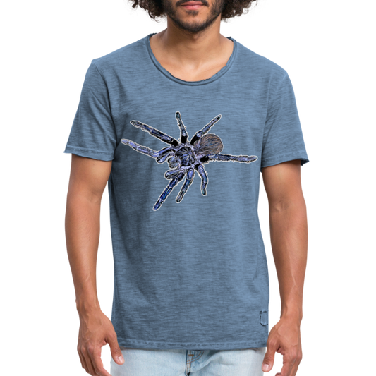Männer Vintage T-Shirt Pterinopelma sazimai - Vintage Denim