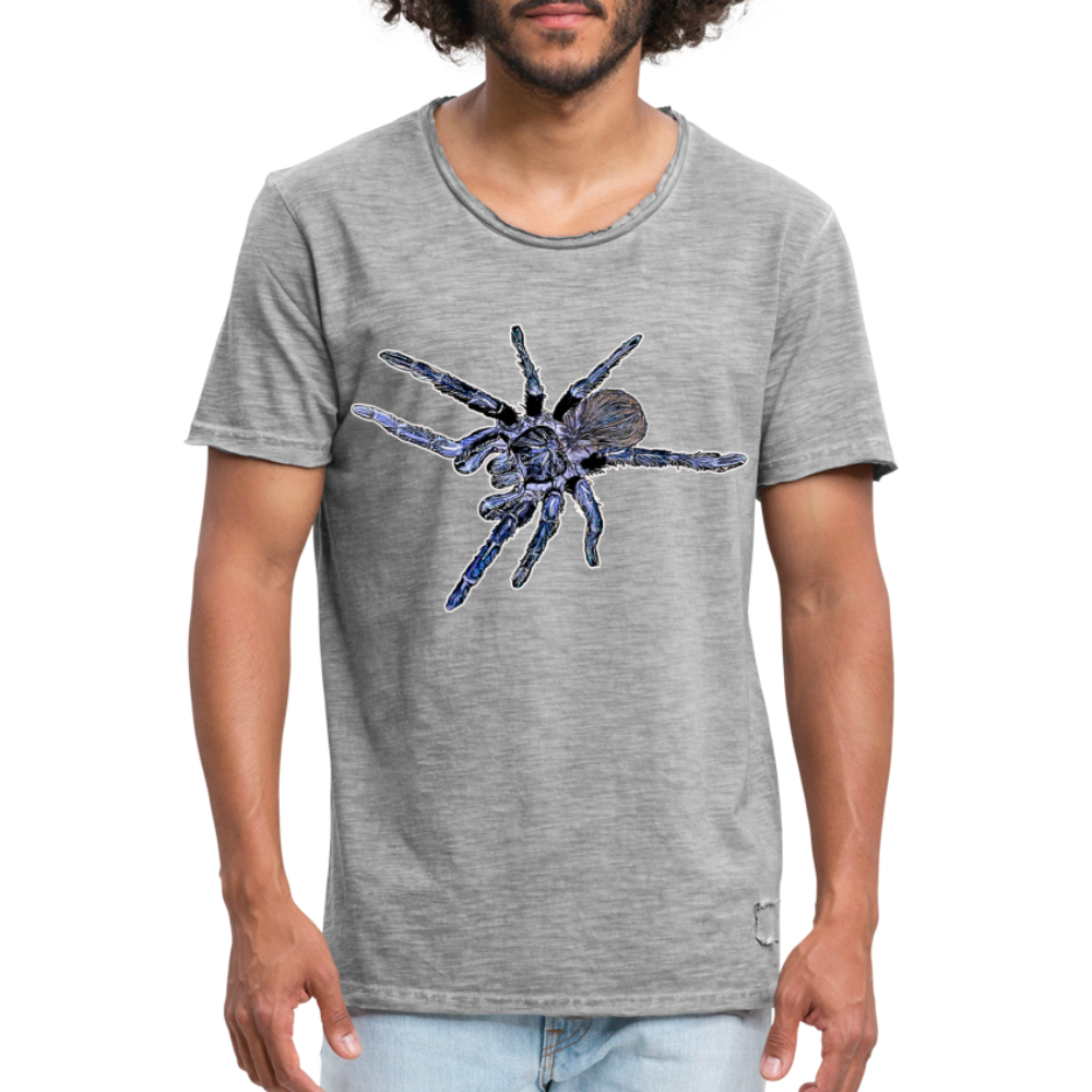Männer Vintage T-Shirt Pterinopelma sazimai - Vintage Grau