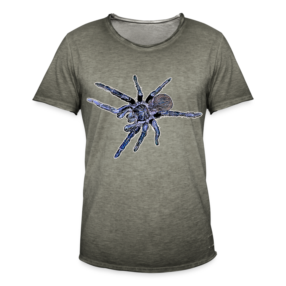 Männer Vintage T-Shirt Pterinopelma sazimai - Vintage Khaki