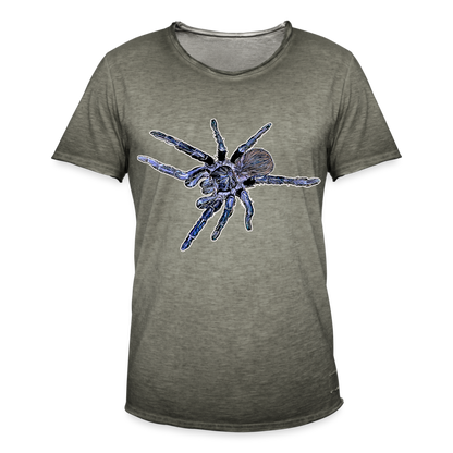 Männer Vintage T-Shirt Pterinopelma sazimai - Vintage Khaki