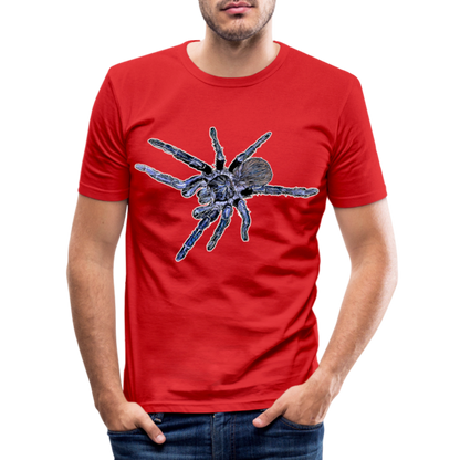 Männer Slim Fit T-Shirt Pterinopelma sazimai - Rot