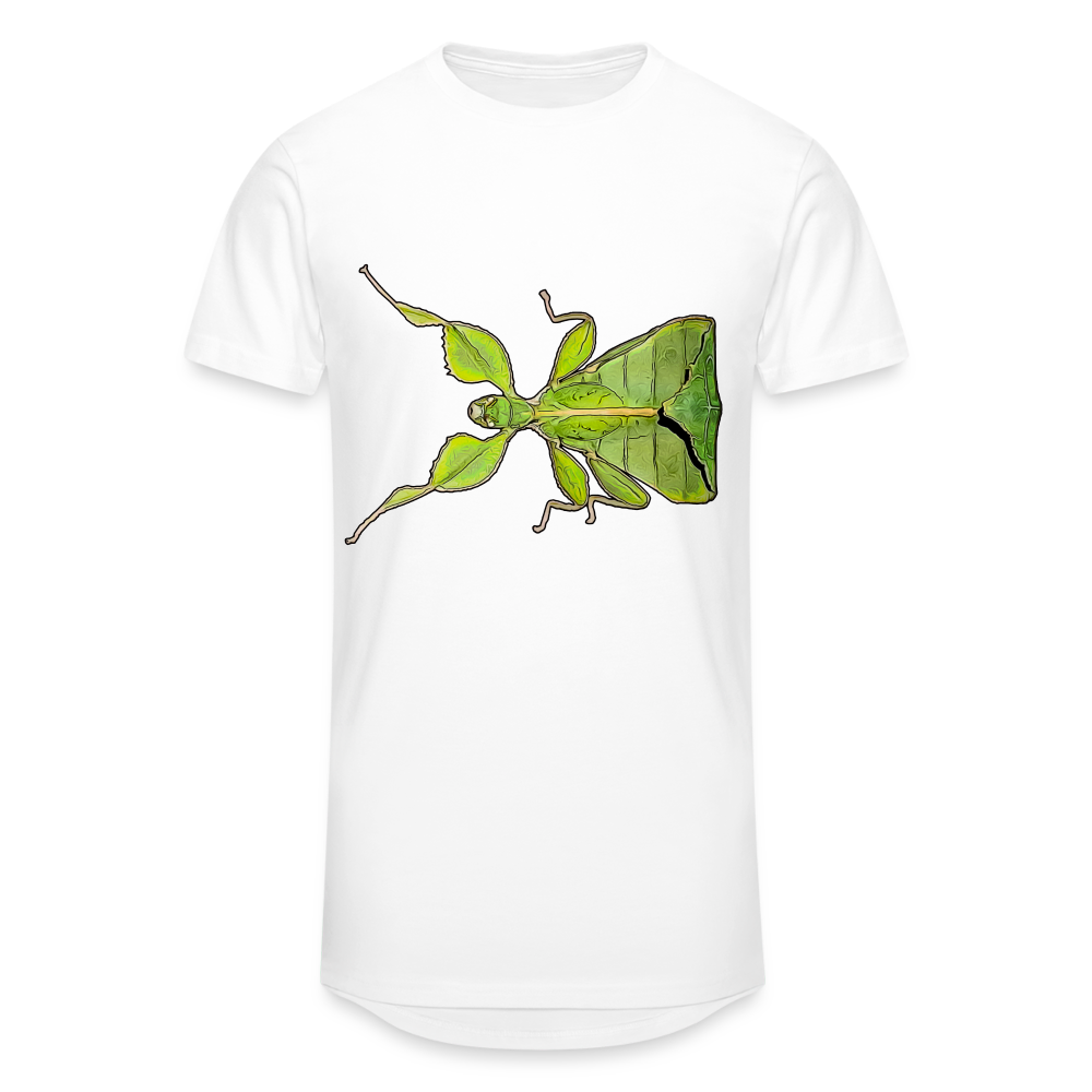 Männer Urban Longshirt Phyllium philippinicum female - weiß