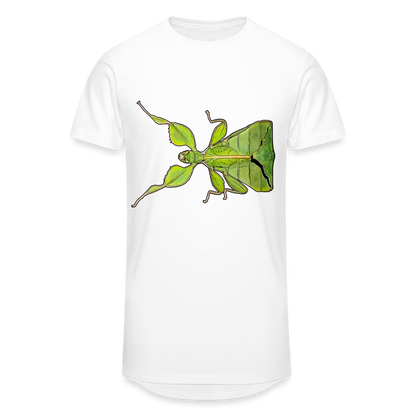 Männer Urban Longshirt Phyllium philippinicum female - weiß