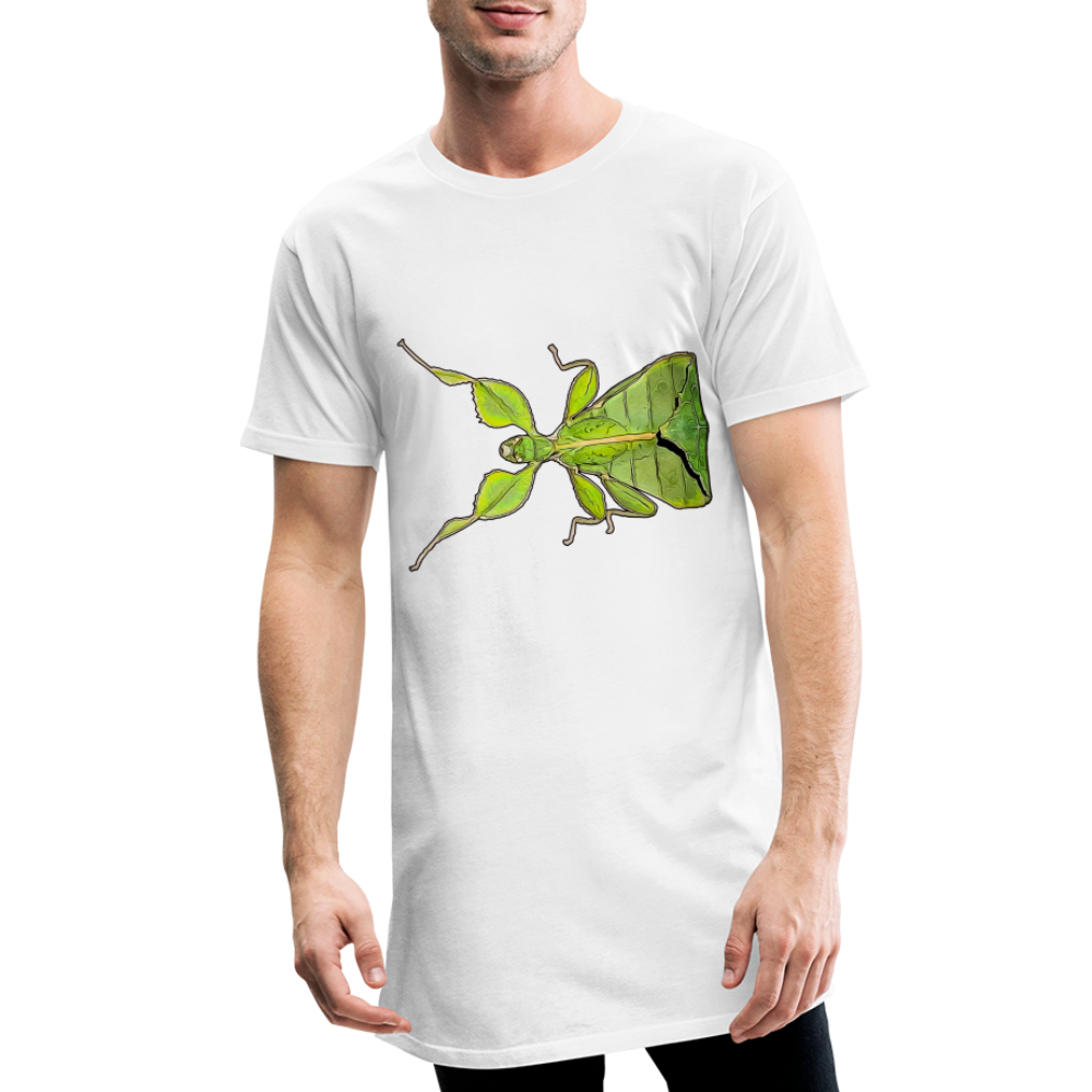 Männer Urban Longshirt Phyllium philippinicum female - weiß