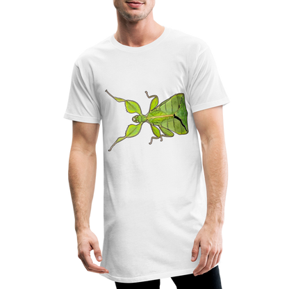 Männer Urban Longshirt Phyllium philippinicum female - weiß