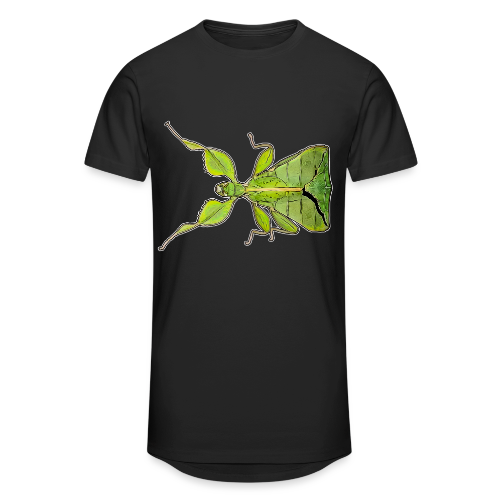 Männer Urban Longshirt Phyllium philippinicum female - Schwarz