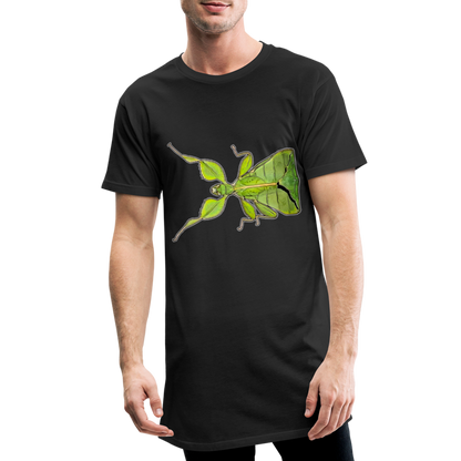 Männer Urban Longshirt Phyllium philippinicum female - Schwarz