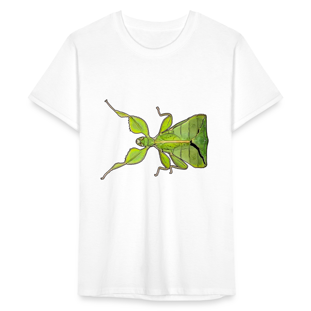 Männer Fruit of the Loom T-Shirt Phyllium philippinicum female - weiß
