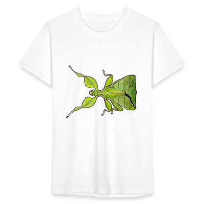 Männer Fruit of the Loom T-Shirt Phyllium philippinicum female - weiß