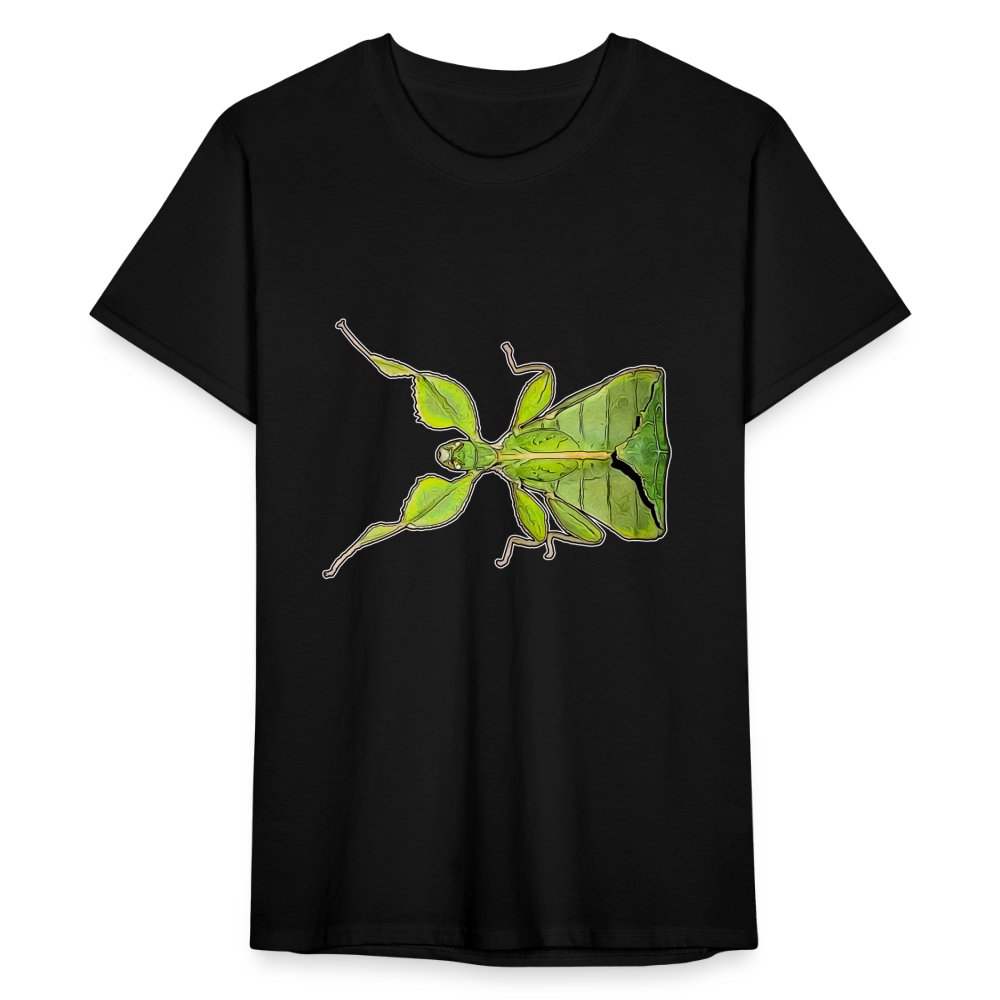 Männer Fruit of the Loom T-Shirt Phyllium philippinicum female - Schwarz