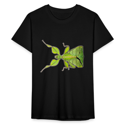 Männer Fruit of the Loom T-Shirt Phyllium philippinicum female - Schwarz