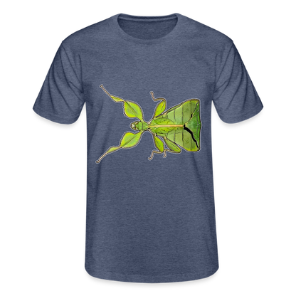 Männer Fruit of the Loom T-Shirt Phyllium philippinicum female - Navy meliert