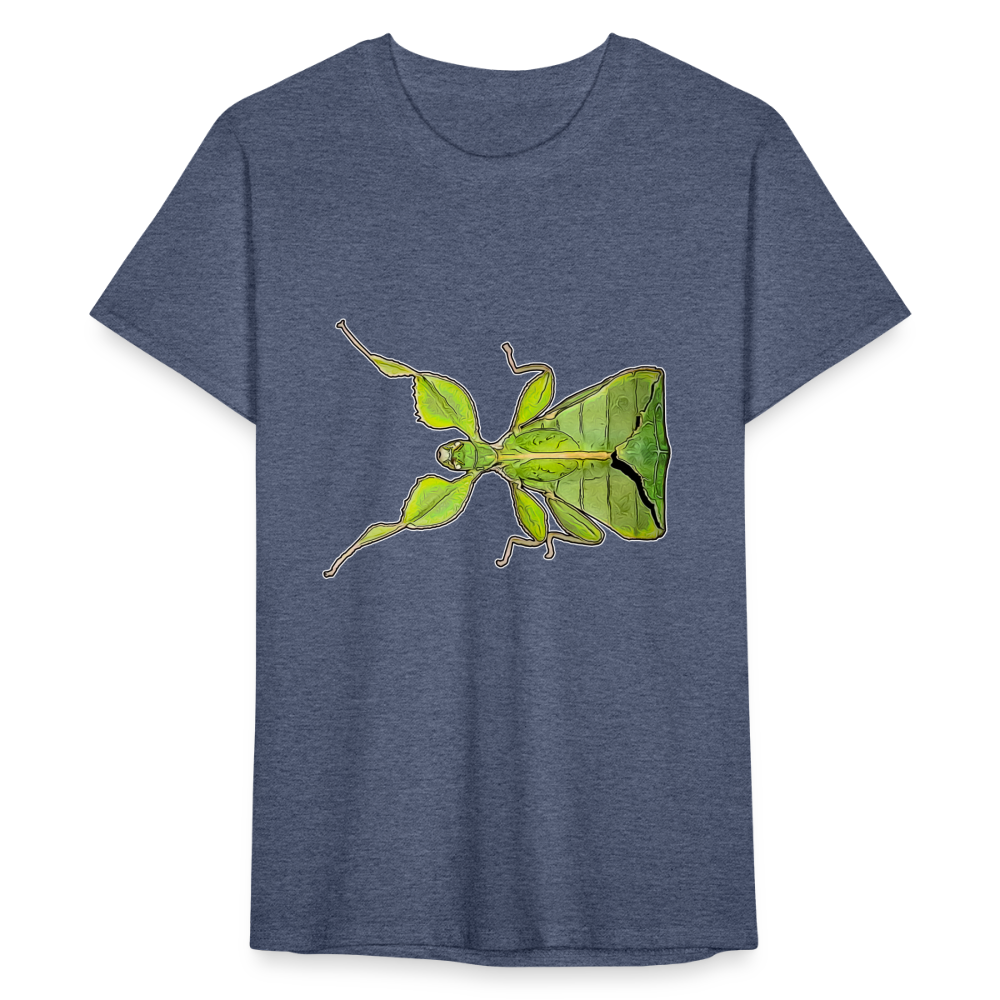 Männer Fruit of the Loom T-Shirt Phyllium philippinicum female - Navy meliert