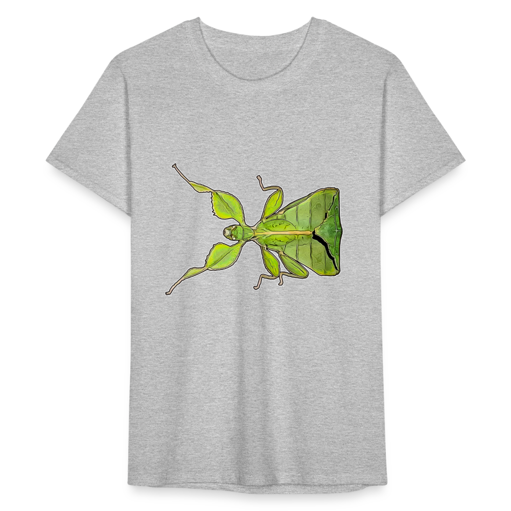 Männer Fruit of the Loom T-Shirt Phyllium philippinicum female - Grau meliert