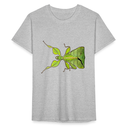 Männer Fruit of the Loom T-Shirt Phyllium philippinicum female - Grau meliert