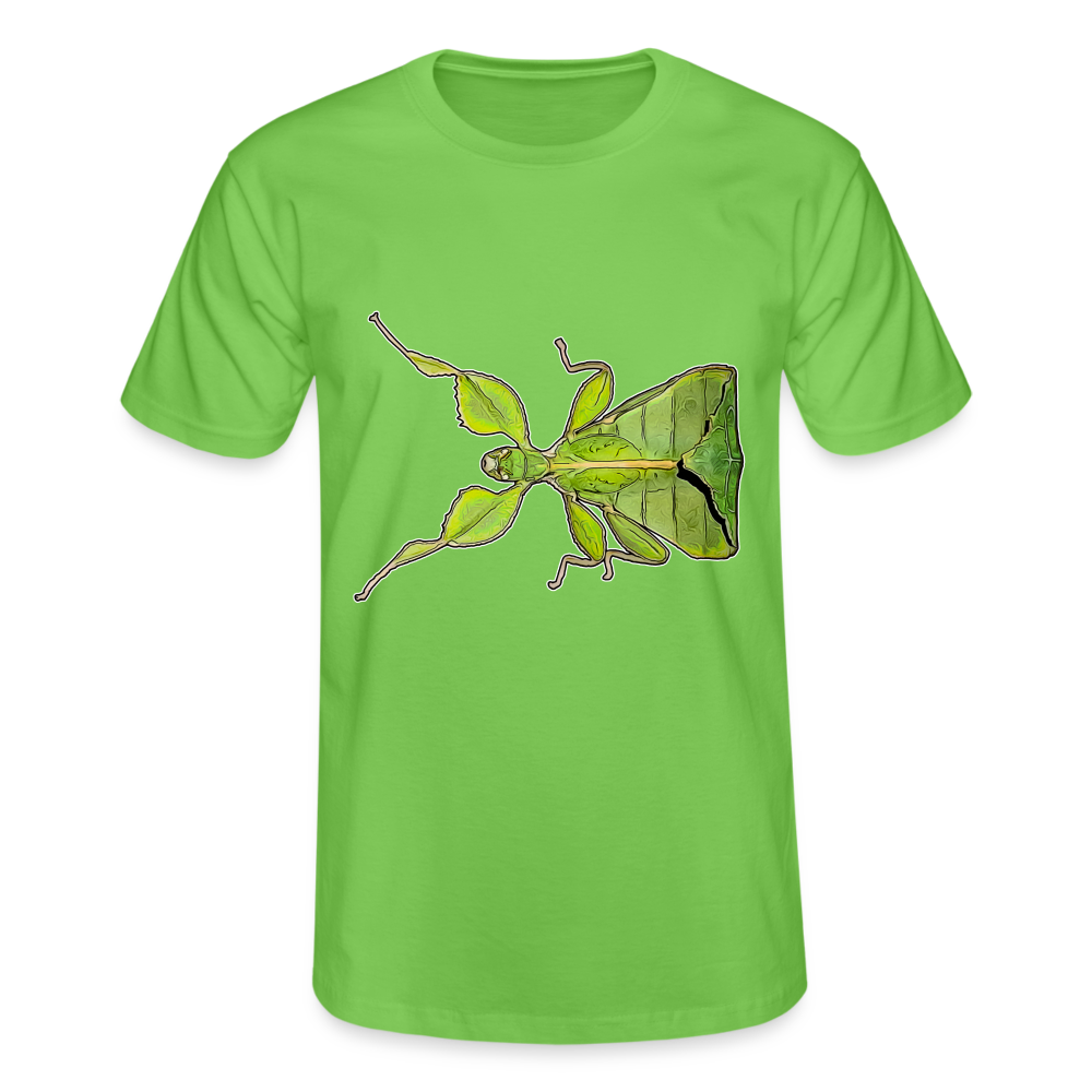 Männer Fruit of the Loom T-Shirt Phyllium philippinicum female - Hellgrün