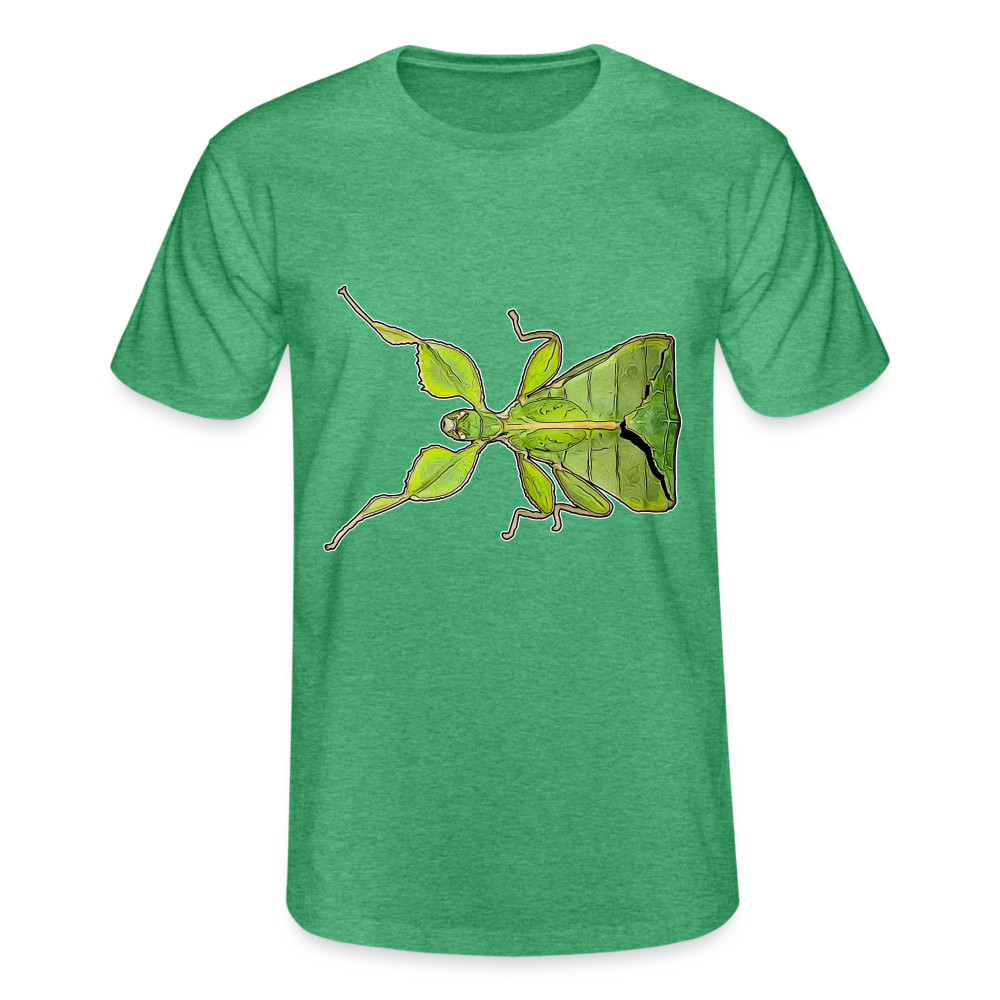 Männer Fruit of the Loom T-Shirt Phyllium philippinicum female - Grün meliert