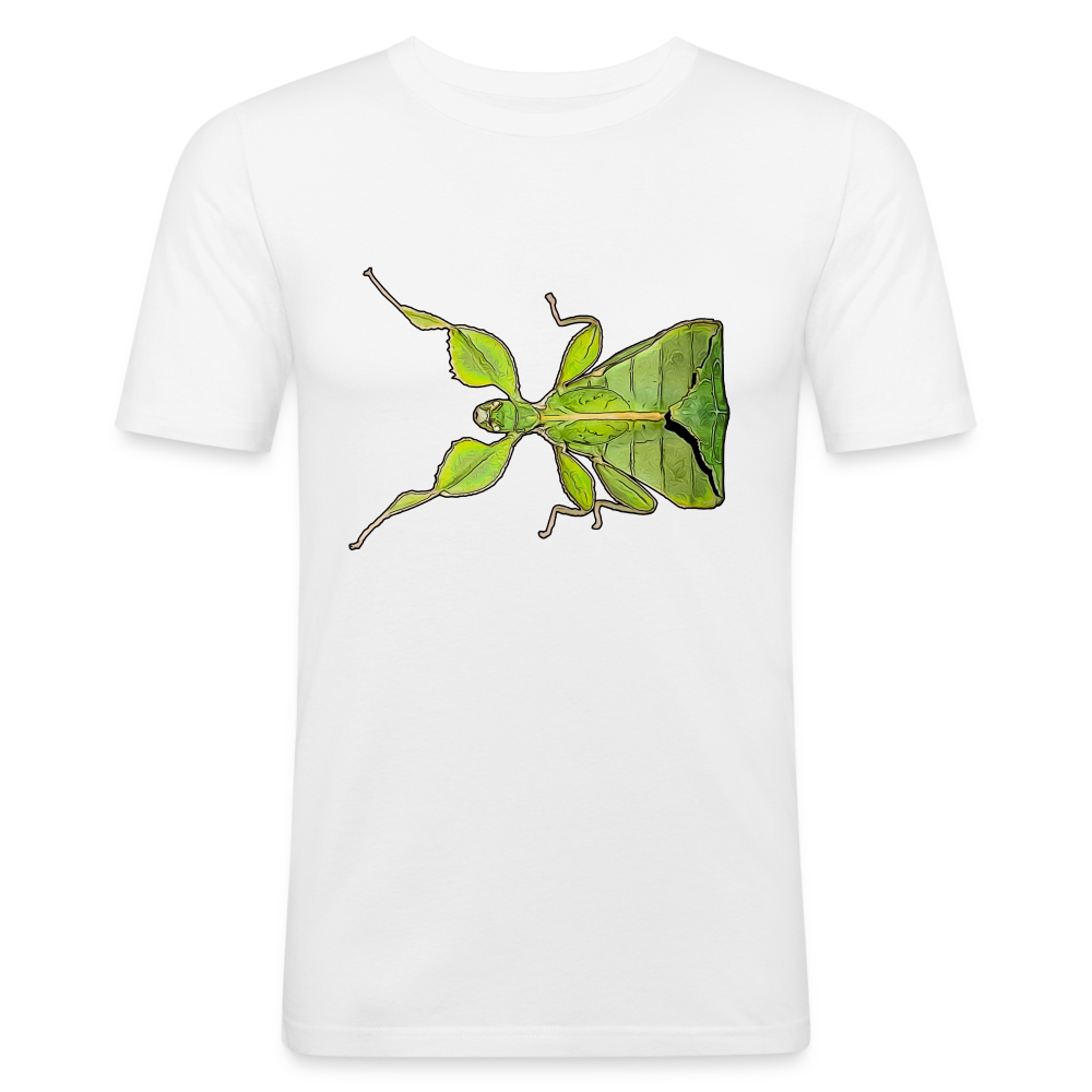 Männer Slim Fit T-Shirt Phyllium philippinicum female - weiß
