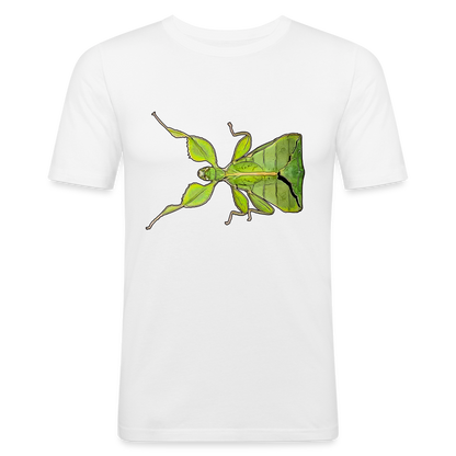 Männer Slim Fit T-Shirt Phyllium philippinicum female - weiß