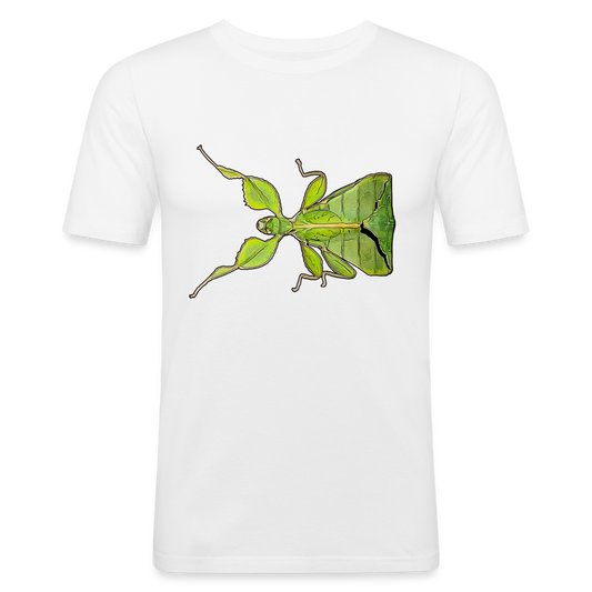 Männer Slim Fit T-Shirt Phyllium philippinicum female - weiß