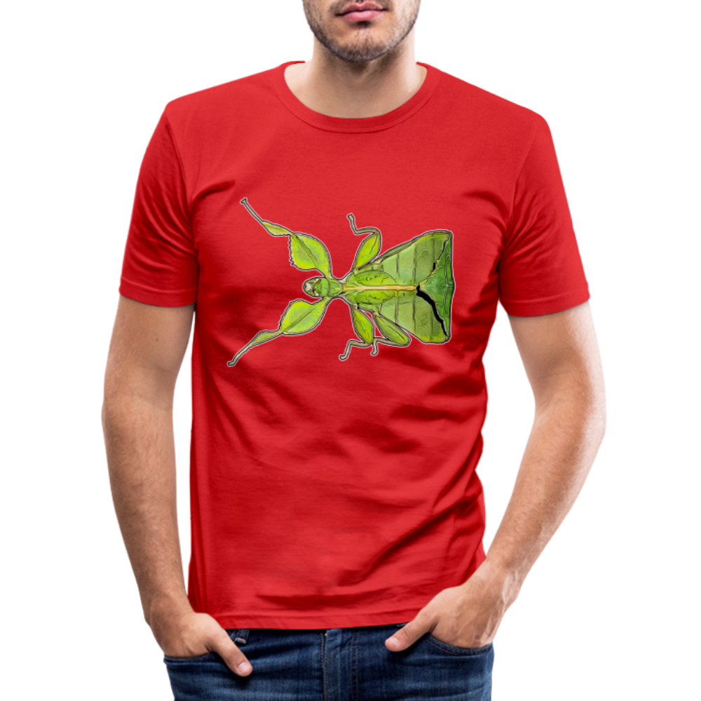 Männer Slim Fit T-Shirt Phyllium philippinicum female - Rot