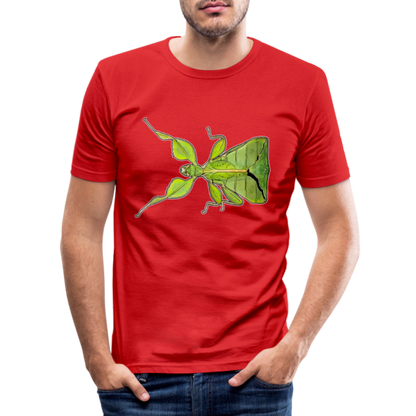 Männer Slim Fit T-Shirt Phyllium philippinicum female - Rot