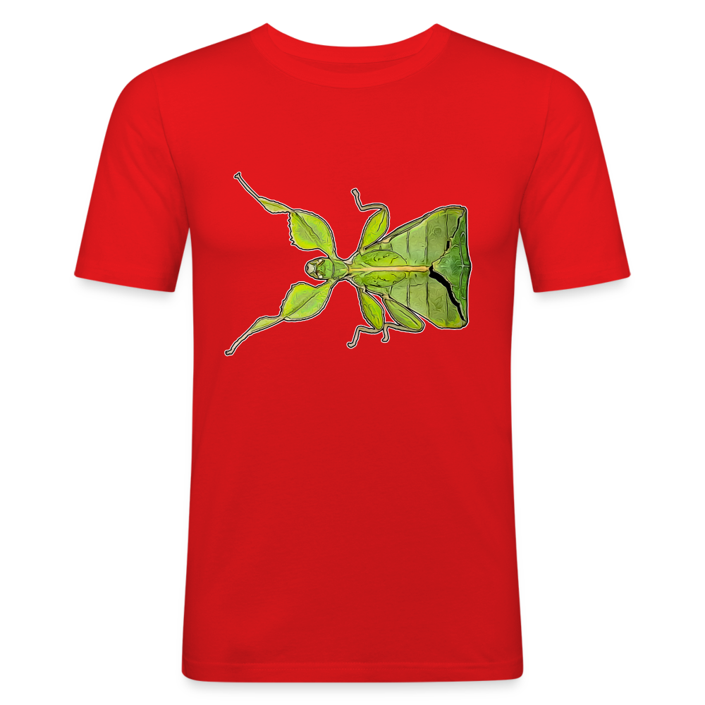 Männer Slim Fit T-Shirt Phyllium philippinicum female - Rot