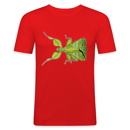 Männer Slim Fit T-Shirt Phyllium philippinicum female - Rot