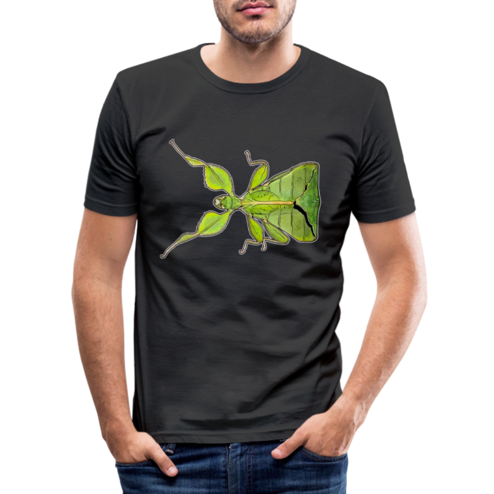 Männer Slim Fit T-Shirt Phyllium philippinicum female - Schwarz