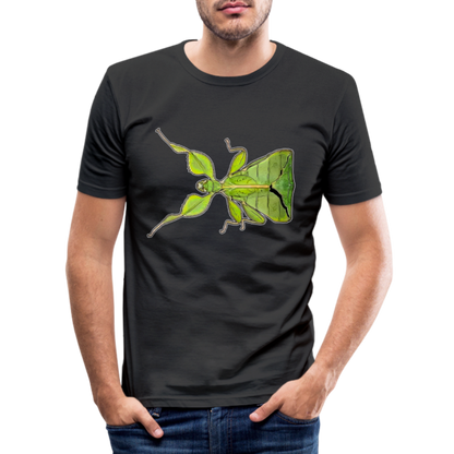 Männer Slim Fit T-Shirt Phyllium philippinicum female - Schwarz
