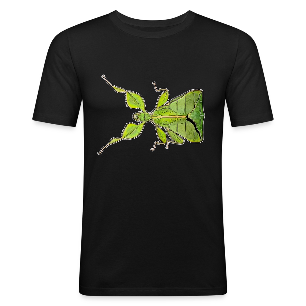 Männer Slim Fit T-Shirt Phyllium philippinicum female - Schwarz