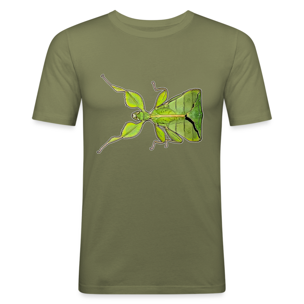 Männer Slim Fit T-Shirt Phyllium philippinicum female - khaki Grün