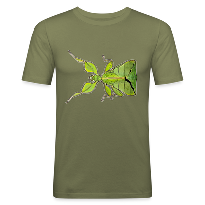Männer Slim Fit T-Shirt Phyllium philippinicum female - khaki Grün